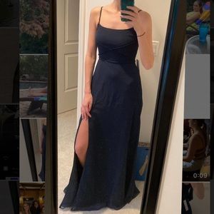 Azazie Nayla Dress in DARK NAVY